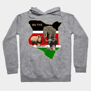 BigFive on safari in Kenya / Africa Hoodie